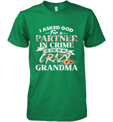 Crazy Grandma design Men's Premium T-Shirt Men's Premium T-Shirt - belovedtshirt