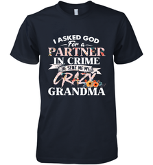 Crazy Grandma design Men's Premium T-Shirt Men's Premium T-Shirt - belovedtshirt