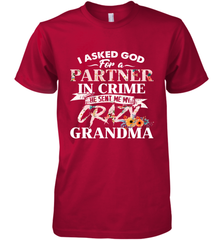 Crazy Grandma design Men's Premium T-Shirt Men's Premium T-Shirt - belovedtshirt