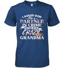 Crazy Grandma design Men's Premium T-Shirt Men's Premium T-Shirt - belovedtshirt