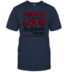 Proud And Loud Softball Mom Men's T-Shirt