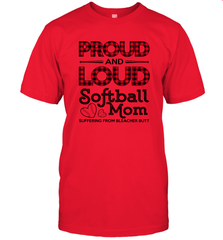 Proud And Loud Softball Mom Men's T-Shirt Men's T-Shirt - belovedtshirt
