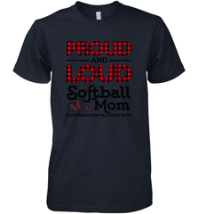 Proud And Loud Softball Mom Men's Premium T-Shirt Men's Premium T-Shirt - belovedtshirt