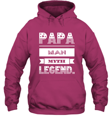 Papa Man Myth Legend Father's Day Dad Veteran Gift Hooded Sweatshirt Hooded Sweatshirt - belovedtshirt
