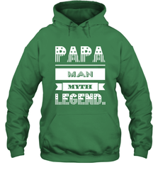 Papa Man Myth Legend Father's Day Dad Veteran Gift Hooded Sweatshirt Hooded Sweatshirt - belovedtshirt