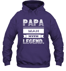 Papa Man Myth Legend Father's Day Dad Veteran Gift Hooded Sweatshirt Hooded Sweatshirt - belovedtshirt
