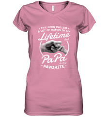 Papa Fathers Day Grandpa or Dad Women's V-Neck T-Shirt Women's V-Neck T-Shirt - belovedtshirt