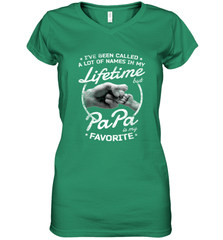 Papa Fathers Day Grandpa or Dad Women's V-Neck T-Shirt Women's V-Neck T-Shirt - belovedtshirt