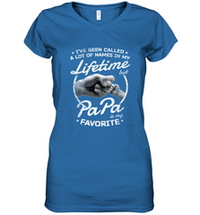 Papa Fathers Day Grandpa or Dad Women's V-Neck T-Shirt Women's V-Neck T-Shirt - belovedtshirt