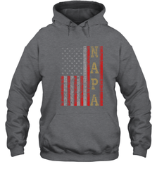 Cool Patriotic Napa US Flag Hooded Sweatshirt Hooded Sweatshirt - belovedtshirt