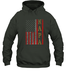 Cool Patriotic Napa US Flag Hooded Sweatshirt Hooded Sweatshirt - belovedtshirt
