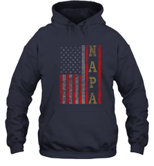 Cool Patriotic Napa US Flag Hooded Sweatshirt Hooded Sweatshirt - belovedtshirt