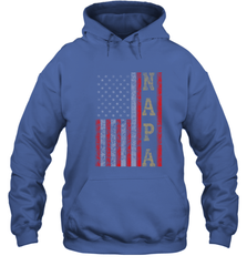 Cool Patriotic Napa US Flag Hooded Sweatshirt Hooded Sweatshirt - belovedtshirt