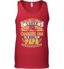 NFL The Only Thing I Love More Than Being A Los Angeles Chargers Fan Is Being A Papa Football Men's Tank Top Men's Tank Top - belovedtshirt