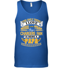 NFL The Only Thing I Love More Than Being A Los Angeles Chargers Fan Is Being A Papa Football Men's Tank Top Men's Tank Top - belovedtshirt