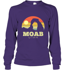 Moab Utah Vintage Sunset Arches Adventure Outdoors Long Sleeve T-Shirt Long Sleeve T-Shirt - belovedtshirt