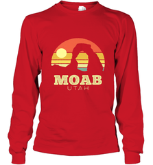 Moab Utah Vintage Sunset Arches Adventure Outdoors Long Sleeve T-Shirt Long Sleeve T-Shirt - belovedtshirt