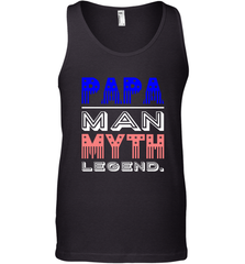 Papa Man Myth Legend Father's Day Dad Veteran Men's Tank Top Men's Tank Top - belovedtshirt