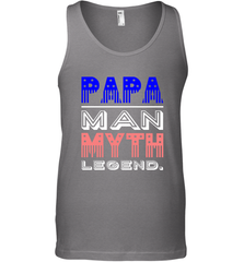 Papa Man Myth Legend Father's Day Dad Veteran Men's Tank Top Men's Tank Top - belovedtshirt