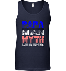 Papa Man Myth Legend Father's Day Dad Veteran Men's Tank Top