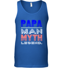 Papa Man Myth Legend Father's Day Dad Veteran Men's Tank Top Men's Tank Top - belovedtshirt