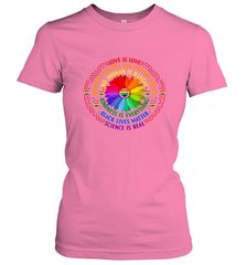Rainbow Black Lives Matter Science LGBT Pride Flower Women's T-Shirt Women's T-Shirt - belovedtshirt