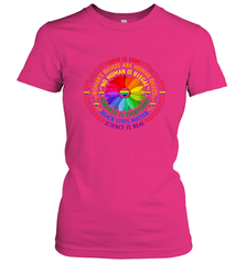 Rainbow Black Lives Matter Science LGBT Pride Flower Women's T-Shirt Women's T-Shirt - belovedtshirt