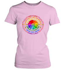 Rainbow Black Lives Matter Science LGBT Pride Flower Women's T-Shirt Women's T-Shirt - belovedtshirt