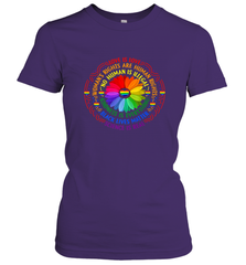 Rainbow Black Lives Matter Science LGBT Pride Flower Women's T-Shirt Women's T-Shirt - belovedtshirt