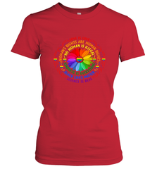 Rainbow Black Lives Matter Science LGBT Pride Flower Women's T-Shirt Women's T-Shirt - belovedtshirt