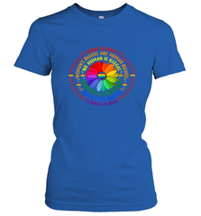 Rainbow Black Lives Matter Science LGBT Pride Flower Women's T-Shirt Women's T-Shirt - belovedtshirt