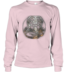 Cobra Kai Rusted Steel Snake Logo Long Sleeve T-Shirt Long Sleeve T-Shirt - belovedtshirt