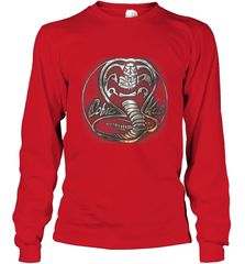 Cobra Kai Rusted Steel Snake Logo Long Sleeve T-Shirt Long Sleeve T-Shirt - belovedtshirt