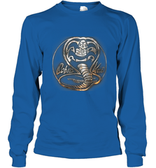 Cobra Kai Rusted Steel Snake Logo Long Sleeve T-Shirt Long Sleeve T-Shirt - belovedtshirt