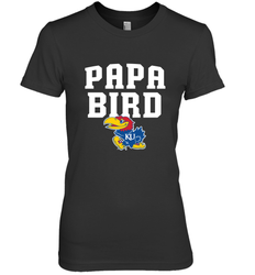 Kansas Jayhawks Papa Bird Women's Premium T-Shirt