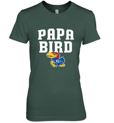 Kansas Jayhawks Papa Bird Women's Premium T-Shirt Women's Premium T-Shirt - belovedtshirt