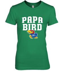 Kansas Jayhawks Papa Bird Women's Premium T-Shirt