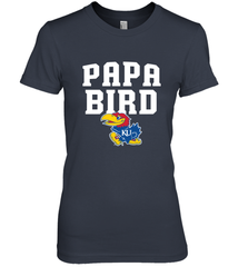 Kansas Jayhawks Papa Bird Women's Premium T-Shirt Women's Premium T-Shirt - belovedtshirt