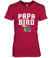 Kansas Jayhawks Papa Bird Women's Premium T-Shirt Women's Premium T-Shirt - belovedtshirt
