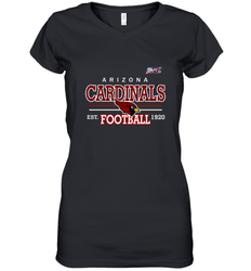 Arizona Cardinals NFL EST Football 1920 Women's V-Neck T-Shirt