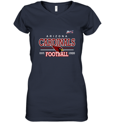 Arizona Cardinals NFL EST Football 1920 Women's V-Neck T-Shirt