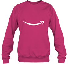 Smile Shirt  White Logo Crewneck Sweatshirt Crewneck Sweatshirt - belovedtshirt