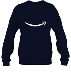 Smile Shirt  White Logo Crewneck Sweatshirt