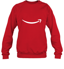 Smile Shirt  White Logo Crewneck Sweatshirt Crewneck Sweatshirt - belovedtshirt