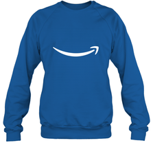 Smile Shirt  White Logo Crewneck Sweatshirt Crewneck Sweatshirt - belovedtshirt