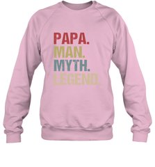Papa Man Myth Legend Dad Father Crewneck Sweatshirt Crewneck Sweatshirt - belovedtshirt