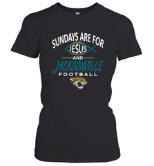 Sundays Are For Jesus and Jacksonville Funny Football Women's T-Shirt Women's T-Shirt - belovedtshirt