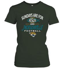 Sundays Are For Jesus and Jacksonville Funny Football Women's T-Shirt Women's T-Shirt - belovedtshirt