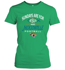 Sundays Are For Jesus and Jacksonville Funny Football Women's T-Shirt Women's T-Shirt - belovedtshirt