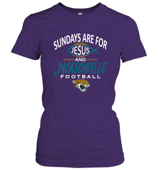 Sundays Are For Jesus and Jacksonville Funny Football Women's T-Shirt Women's T-Shirt - belovedtshirt